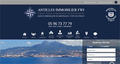Desktop Screenshot of antilles-immobilier-fwi.com
