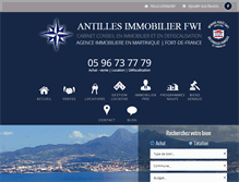 Tablet Screenshot of antilles-immobilier-fwi.com